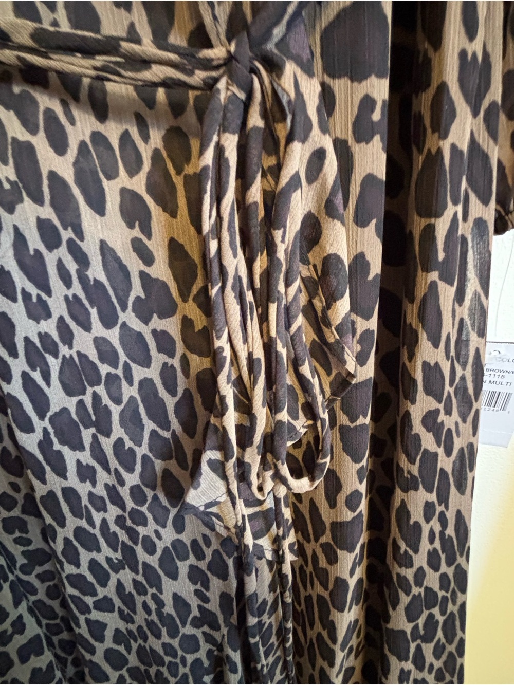 NWT Melonie leopard print wrap dress - Picture 15 of 15